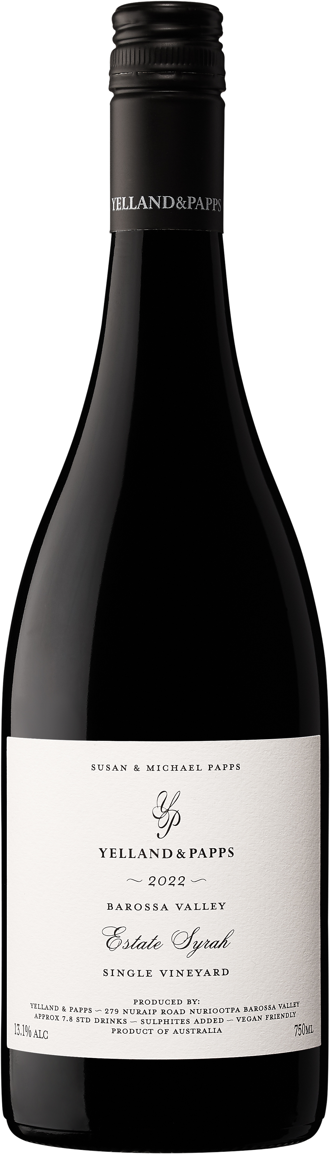 Yelland & Papps Single Vineyard Syrah 2022 Barossa Valley